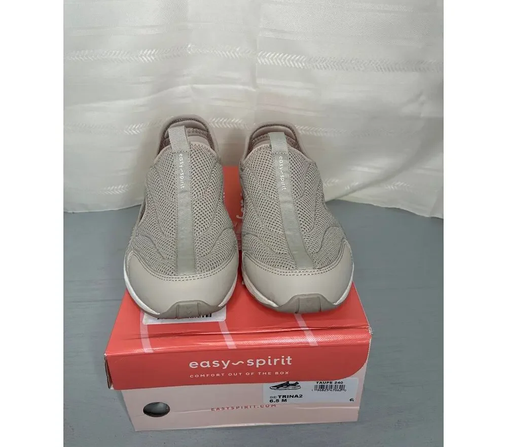 Easy Spirit Trina Slip On Walking Shoes Taupe Womens Size 6.5M